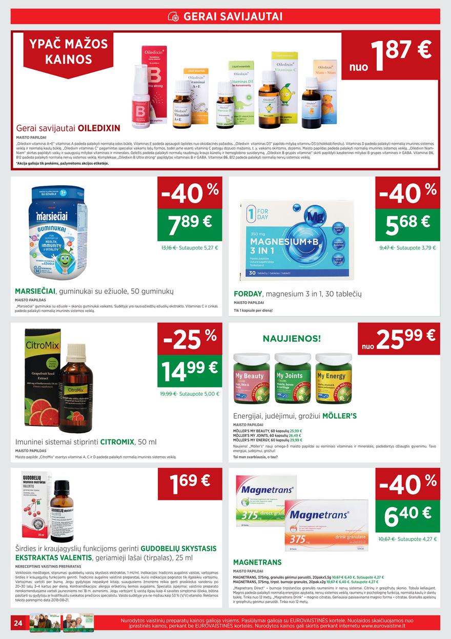 Euro vaistinė leidinys akcijos nuo 
  2021-05-01 iki 
  2021-05-31 | Leidinukas.lt puslapis 24
