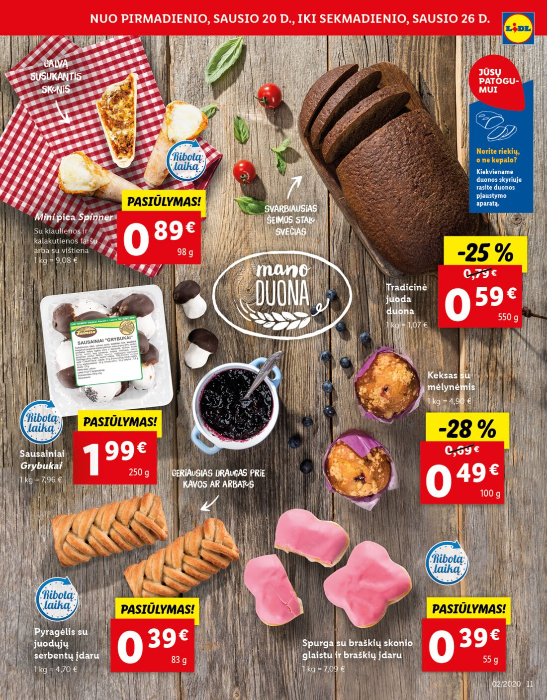Lidl savaitinis leidinys akcijos nuo 
  2020-01-20 iki 
  2020-01-26 | Leidinukas.lt puslapis 11