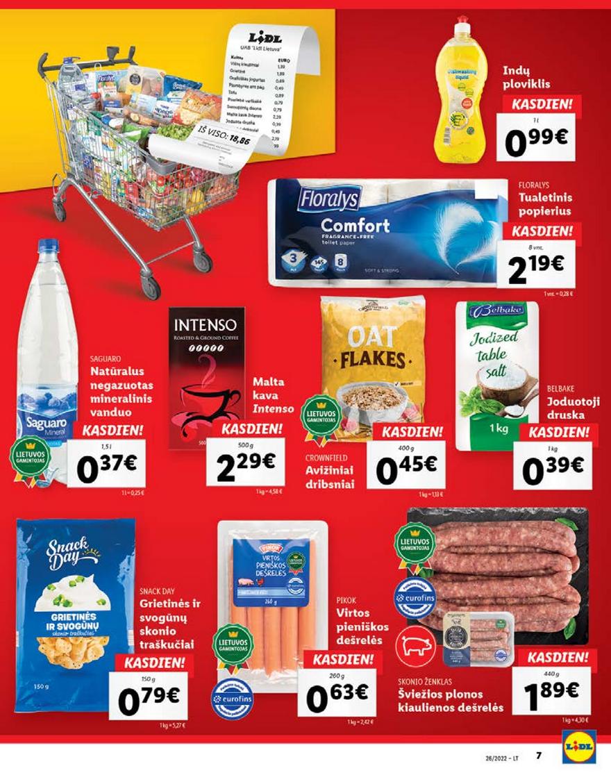 Lidl pasiūlymai akcijos nuo 
  2022-06-27 iki 
  2022-07-03 | Leidinukas.lt puslapis 7