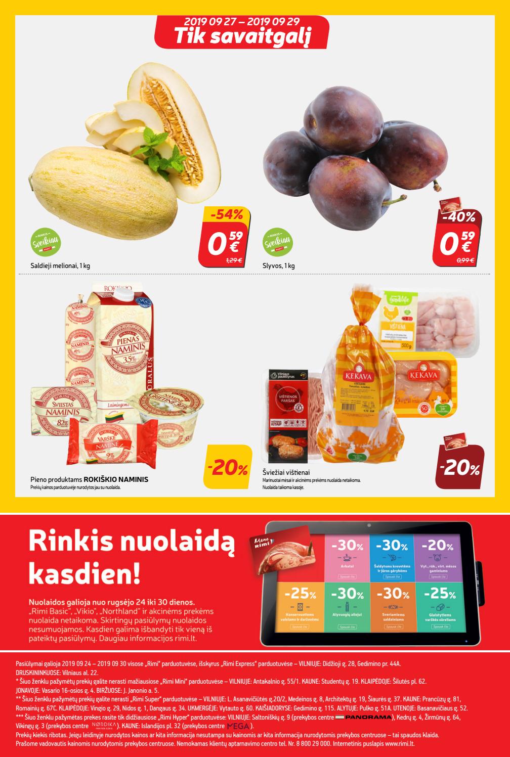 Rimi savaitinis leidinys akcijos nuo 
  2019-09-24 iki 
  2019-09-30 | Leidinukas.lt puslapis 24
