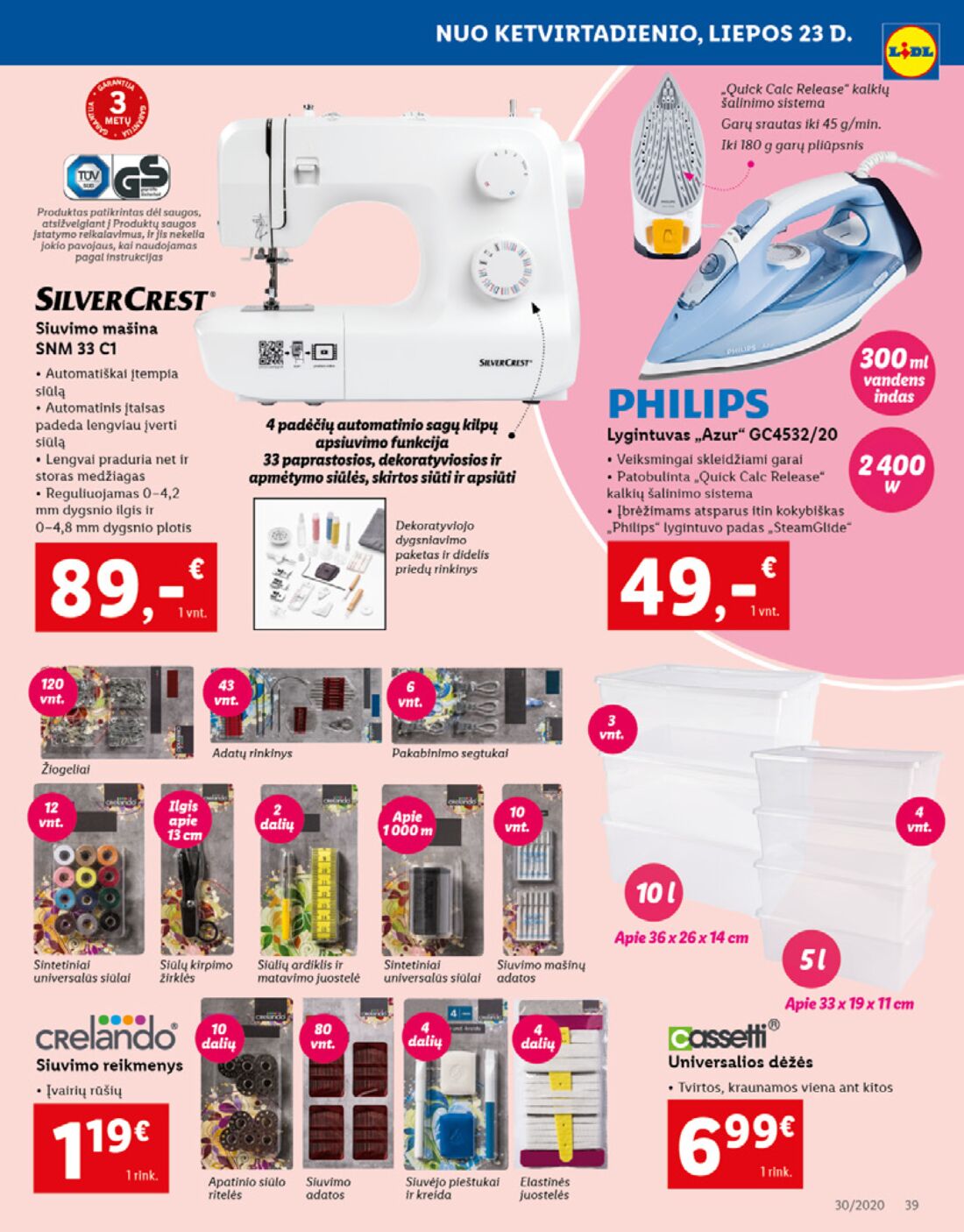 Lidl savaitinis leidinys akcijos nuo 
  2020-07-20 iki 
  2020-07-26 | Leidinukas.lt puslapis 39
