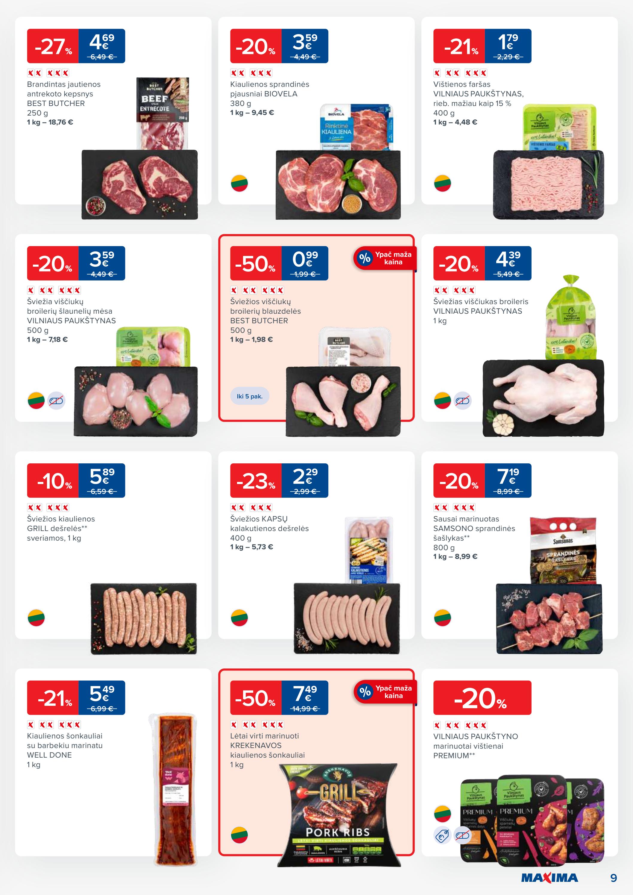 Maxima kaininis leidinys akcijos nuo 
  2023-05-23 iki 
  2023-05-29 | Leidinukas.lt puslapis 9