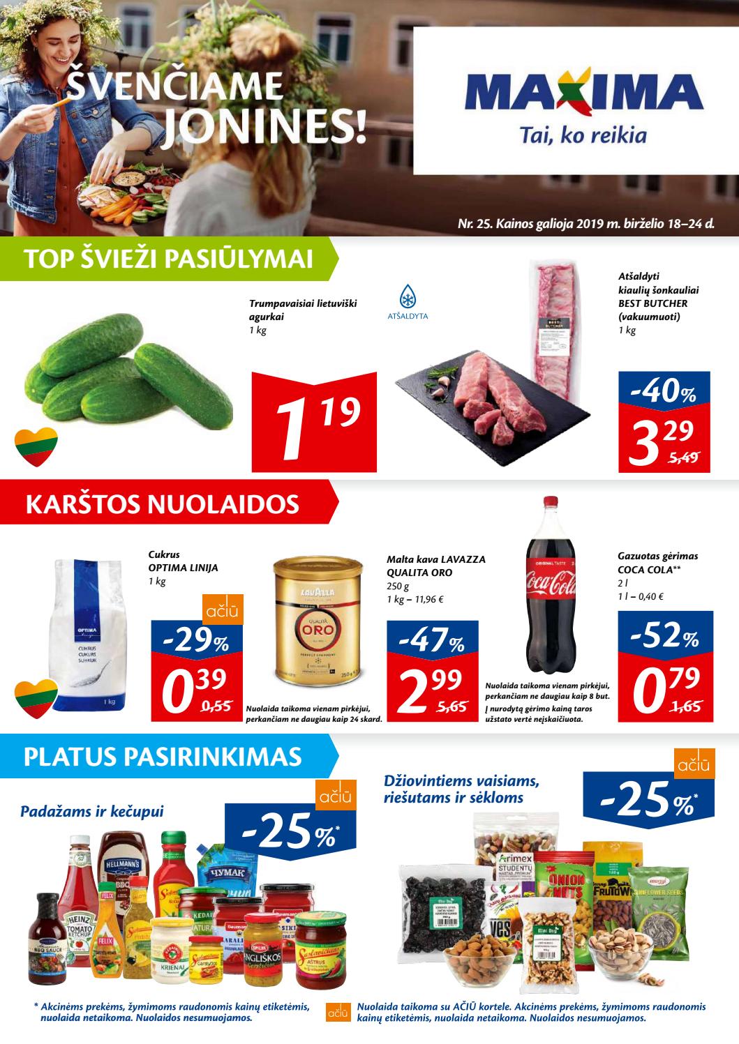 Maxima kaininis leidinys akcijos nuo 
  2019-06-18 iki 
  2019-06-24 | Leidinukas.lt puslapis 1
