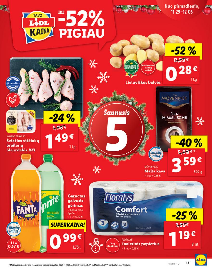 Ldil maisto leidinys akcijos nuo 
  2021-11-29 iki 
  2021-12-05 | Leidinukas.lt puslapis 13