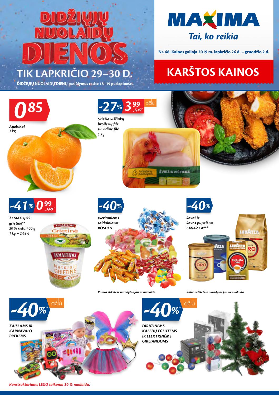 Maxima kaininis leidinys akcijos nuo 
  2019-11-26 iki 
  2019-12-02 | Leidinukas.lt puslapis 1