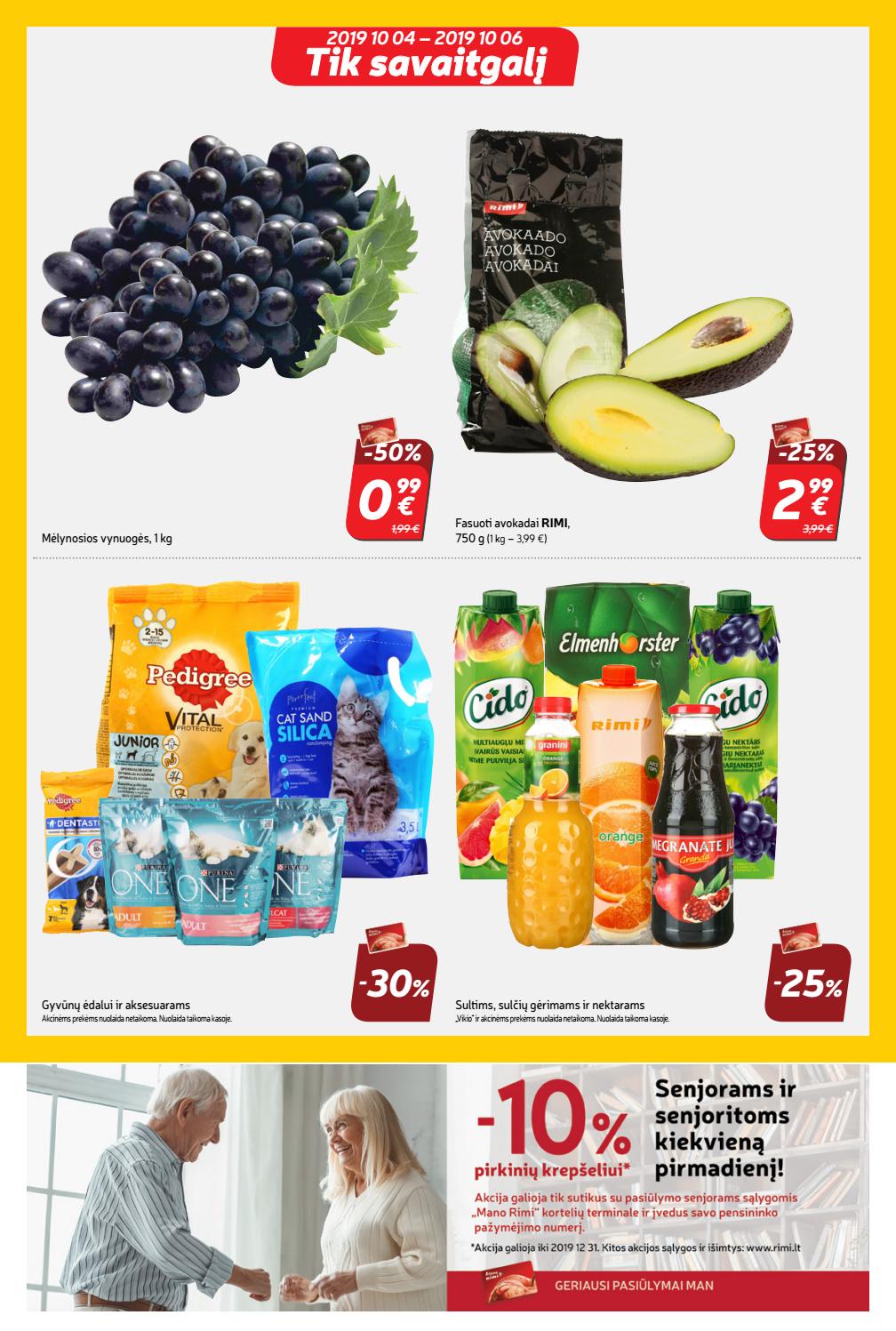 Rimi savaitinis leidinys akcijos nuo 
  2019-10-01 iki 
  2019-10-07 | Leidinukas.lt puslapis 23