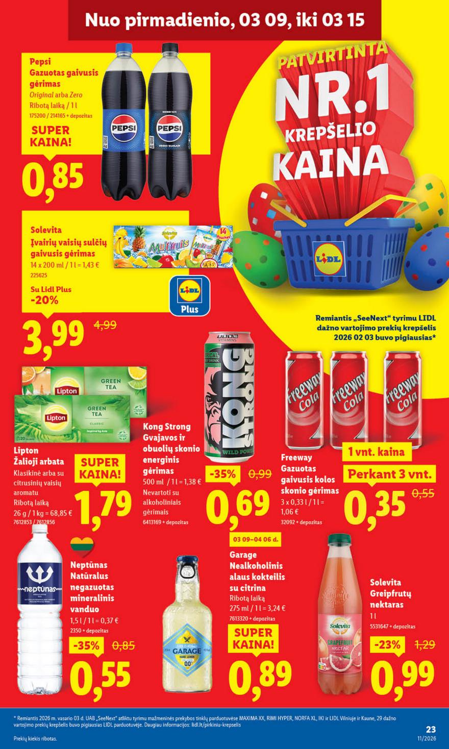 Lidl leidinys naujas akcijos nuo 
  2026-03-09 iki 
  2026-03-15 | Leidinukas.lt puslapis 23