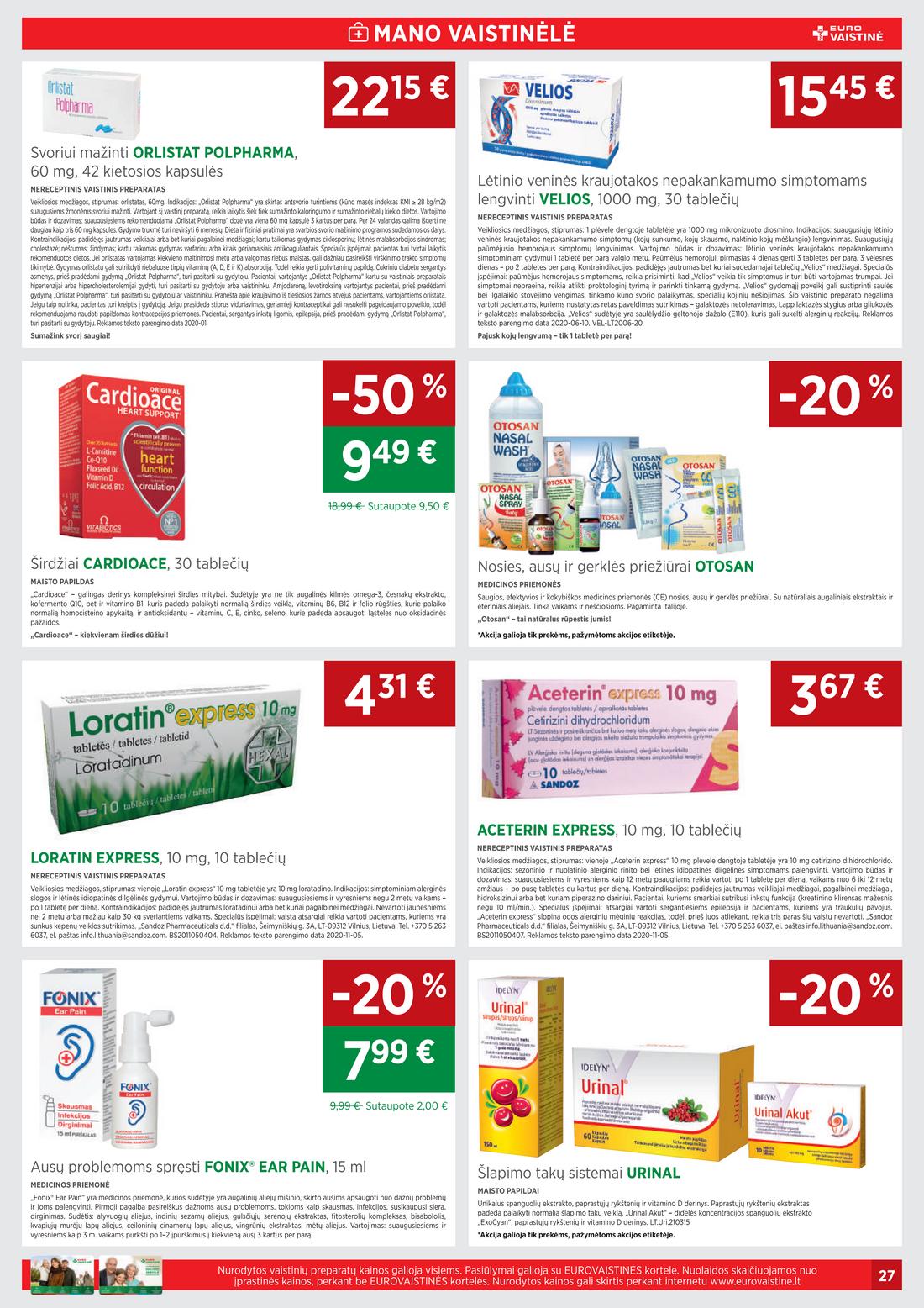 Euro vaistinė leidinys. akcijos nuo 
  2021-04-01 iki 
  2021-04-30 | Leidinukas.lt puslapis 27