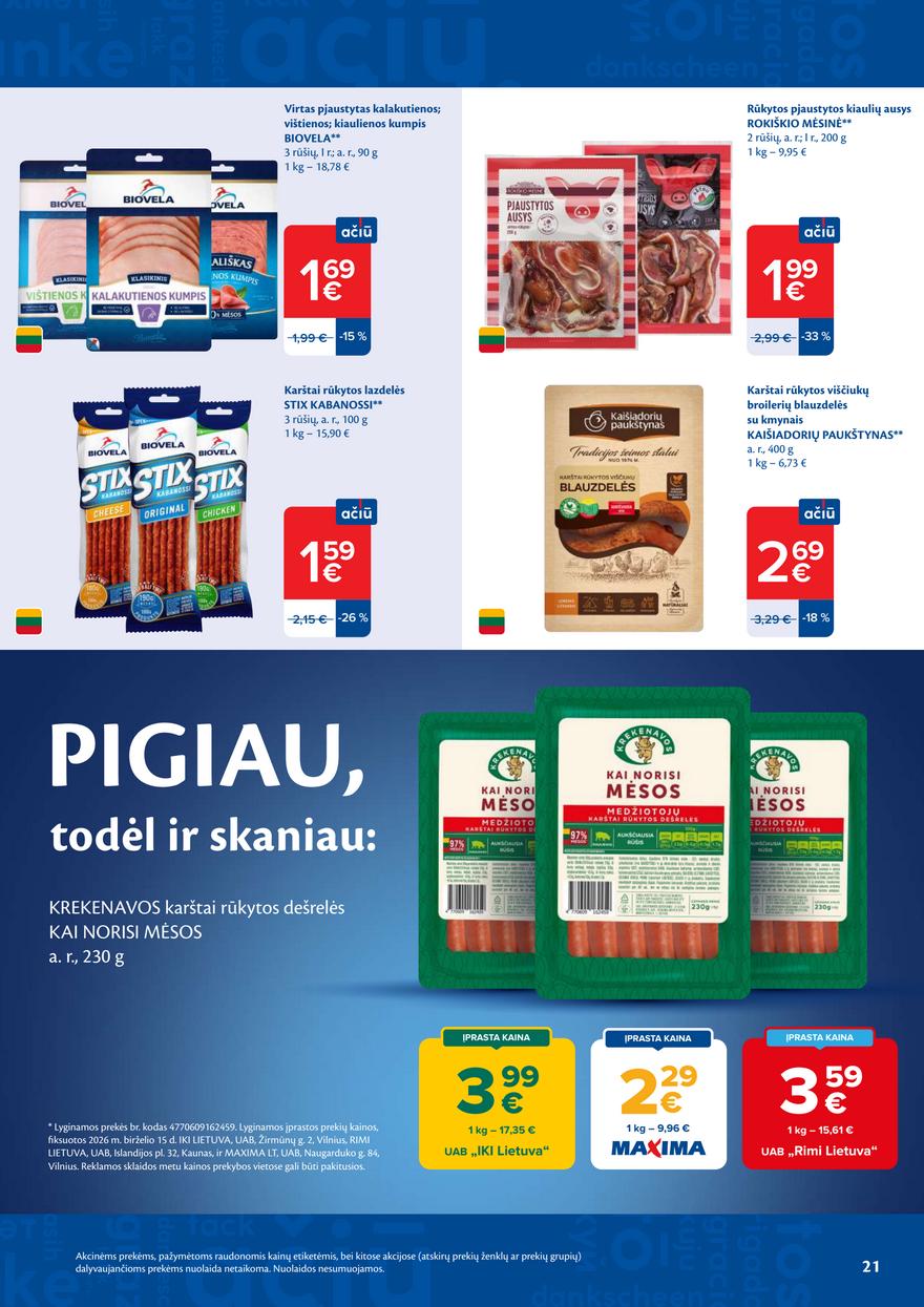 Maxima leidinys akcijos nuo 
  2026-06-23 iki 
  2026-06-29 | Leidinukas.lt puslapis 21