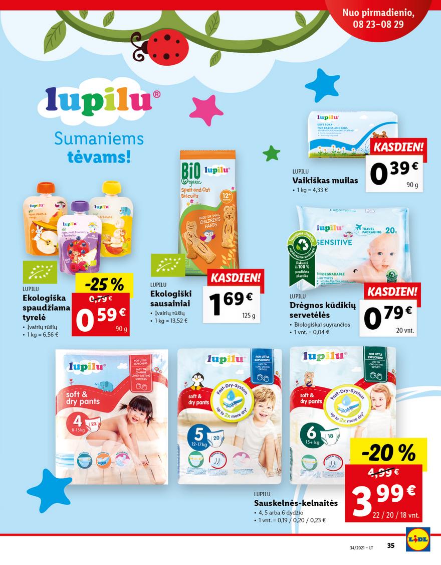 Lidl maisto prekių pasiūlymai akcijos nuo 
  2021-08-23 iki 
  2021-08-29 | Leidinukas.lt puslapis 35