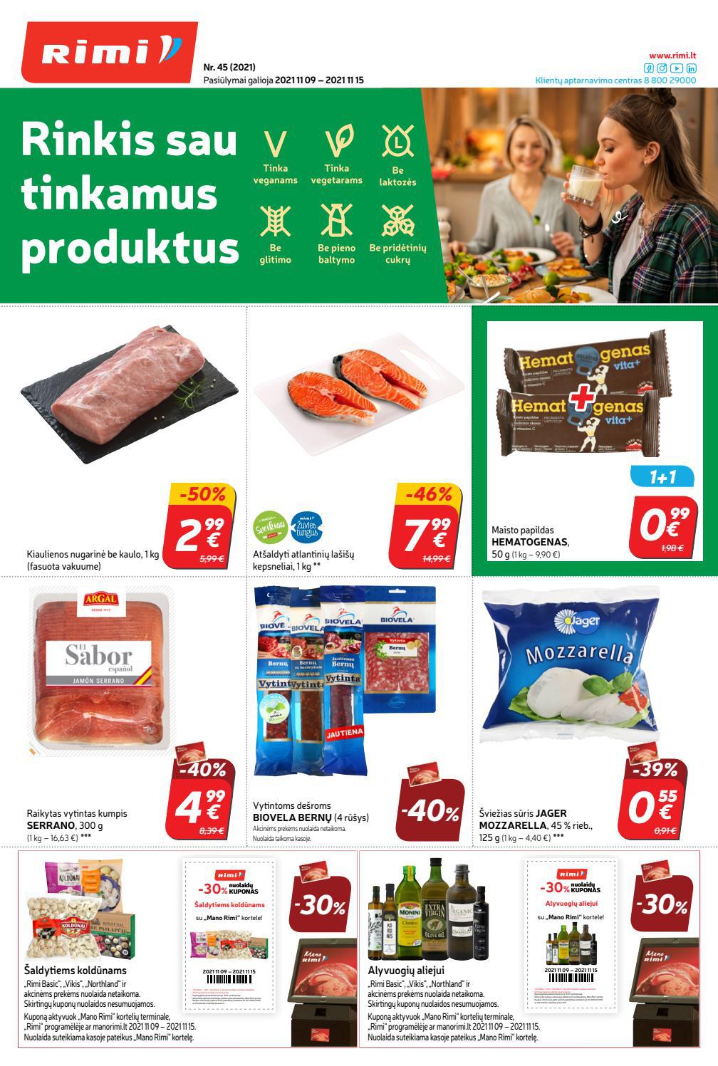 Rimi savaitinis leidinys akcijos nuo 
  2021-11-09 iki 
  2021-11-15 | Leidinukas.lt puslapis 1