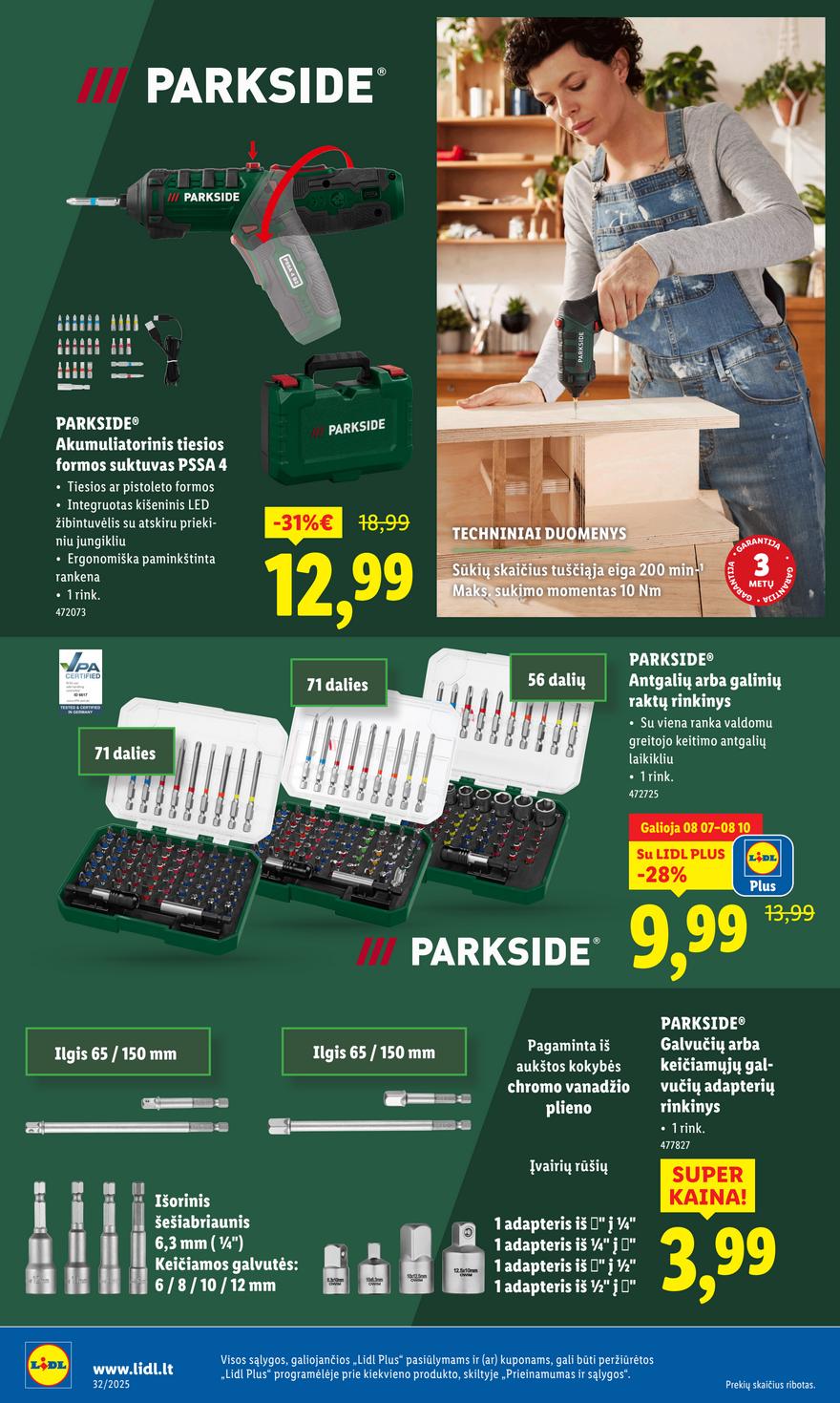 Lidl ne maisto leidinys akcijos nuo 
  2025-08-04 iki 
  2025-08-10 | Leidinukas.lt puslapis 28