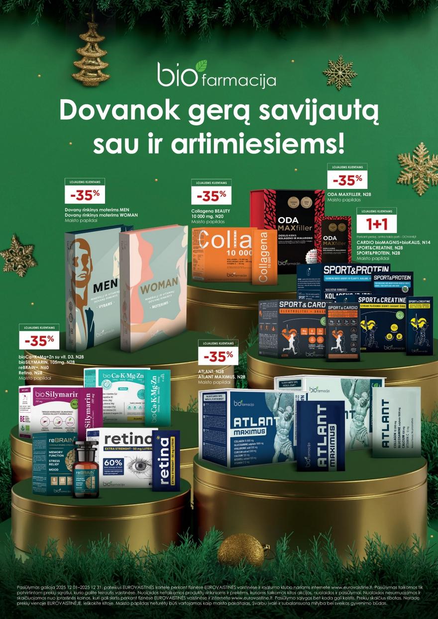 Euro vaistinė katalogas akcijos nuo 
  2025-12-01 iki 
  2025-12-31 | Leidinukas.lt puslapis 20