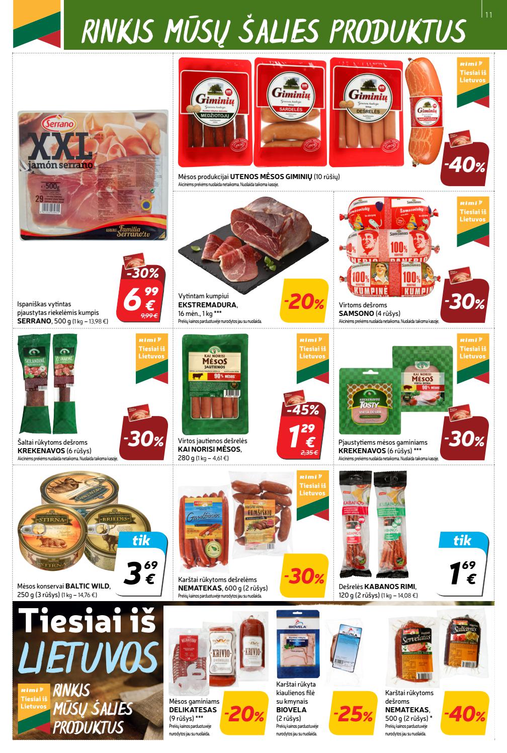 Rimi savaitinis leidinys akcijos nuo
2021-06-29 iki
2021-07-05 | Leidinukas.lt puslapis 11