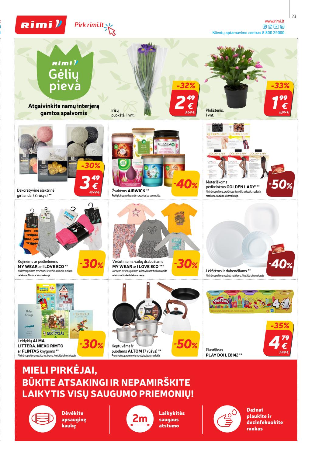 Rimi savaitinis leidinys akcijos nuo 
  2020-11-03 iki 
  2020-11-09 | Leidinukas.lt puslapis 23