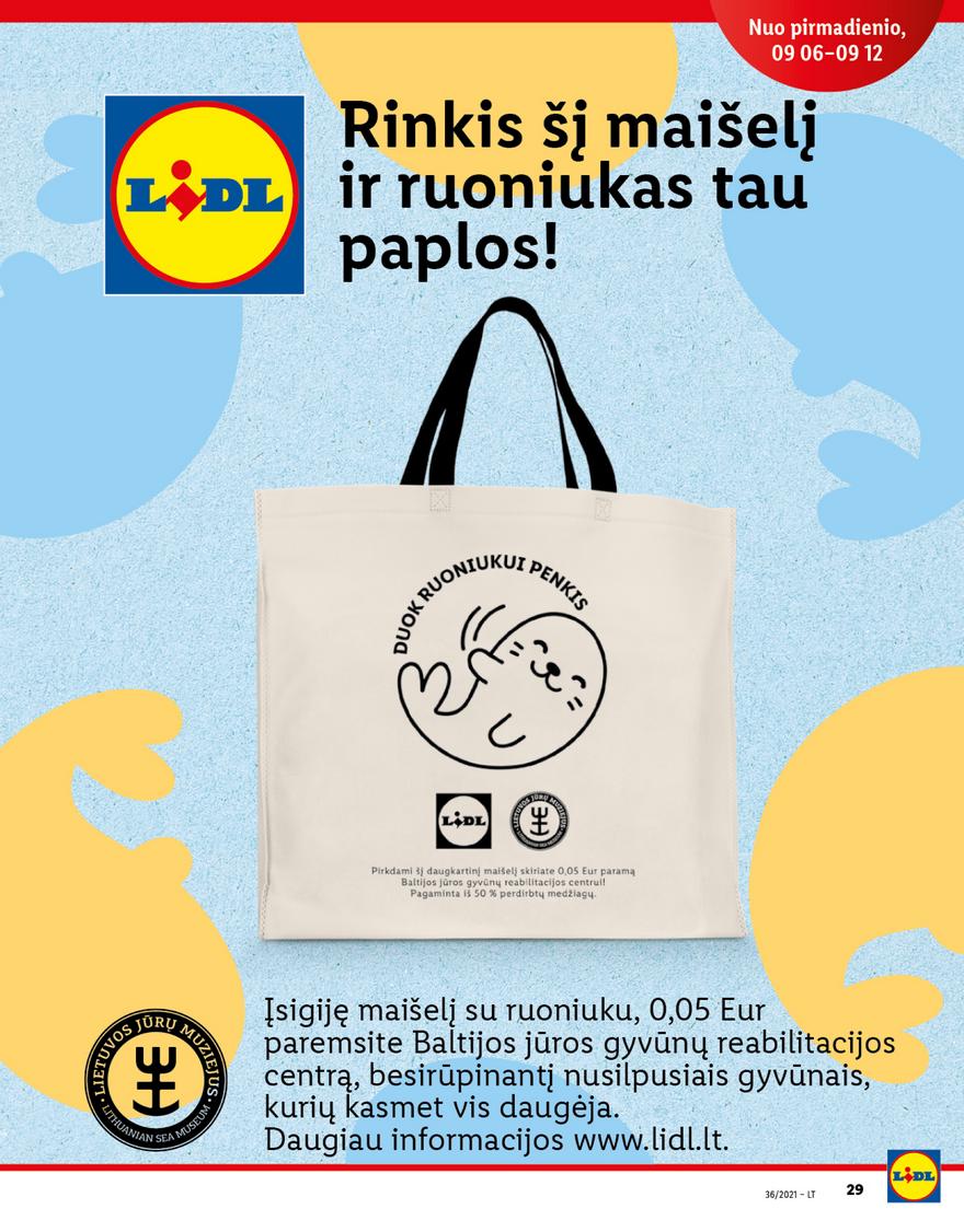 Lidl maisto prekių pasiūlymai akcijos nuo 
  2021-09-06 iki 
  2021-09-12 | Leidinukas.lt puslapis 29