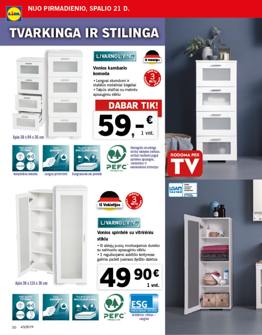 Lidl savaitinis leidinys akcijos nuo 
  2019-10-21 iki 
  2019-10-27 | Leidinukas.lt puslapis 30