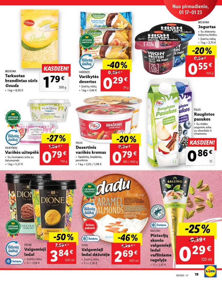 Lidl maisto prekių pasiūlymai akcijos nuo 
  2022-01-17 iki 
  2022-01-23 | Leidinukas.lt puslapis 19