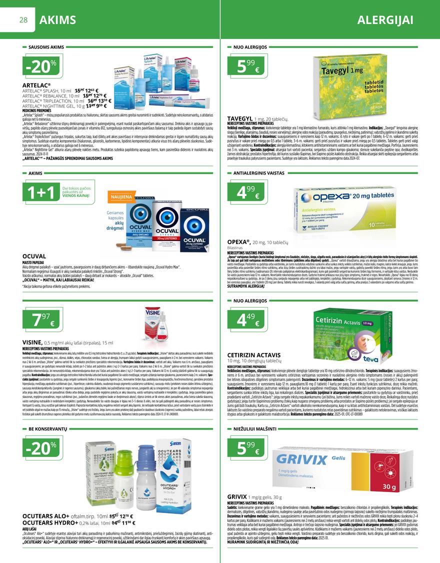 Norfos vaistinės leidinys akcijos nuo 
  2025-10-01 iki 
  2025-10-31 | Leidinukas.lt puslapis 28