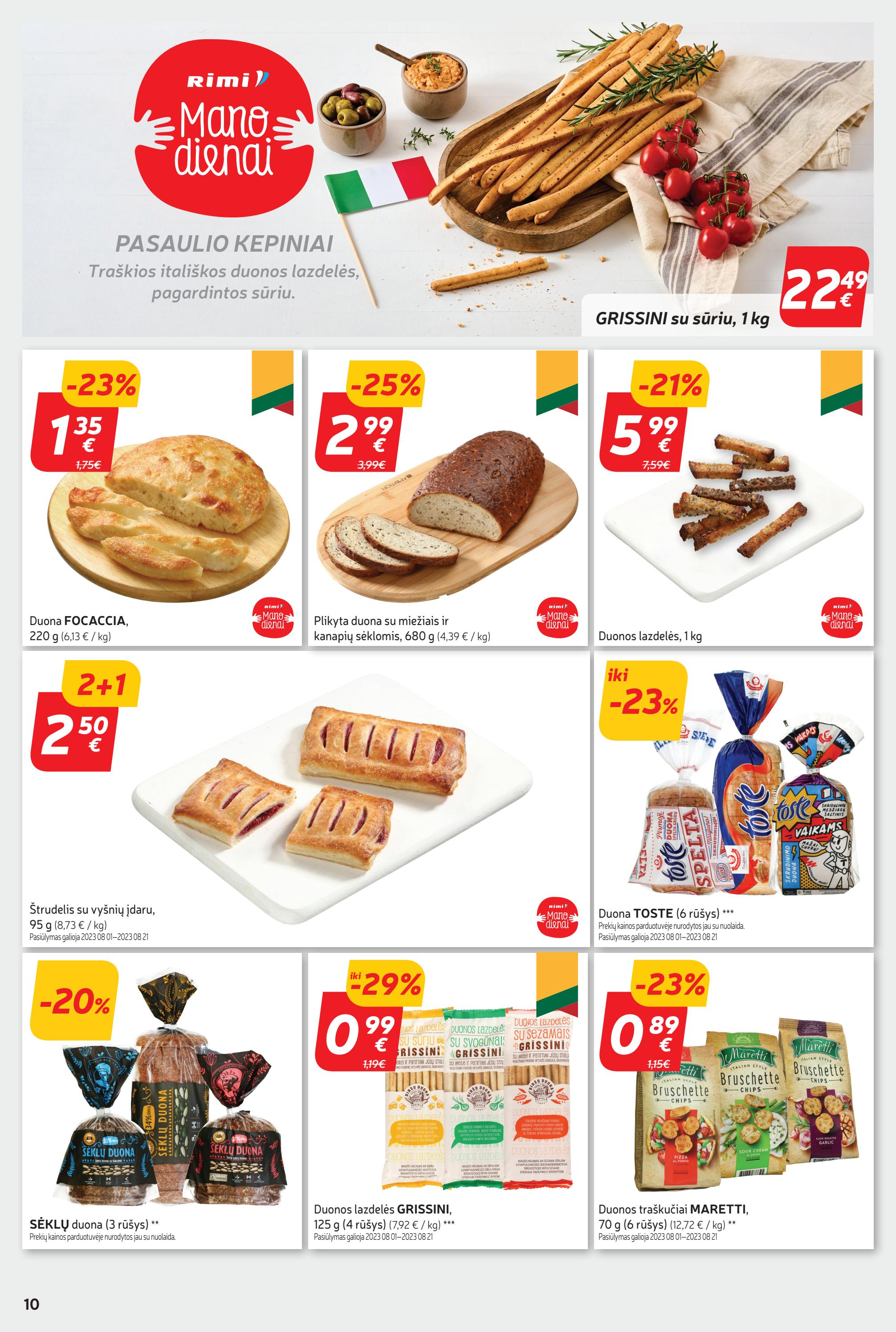 Rimi savaitinis leidinys akcijos nuo 
  2023-08-01 iki 
  2023-08-07 | Leidinukas.lt puslapis 10