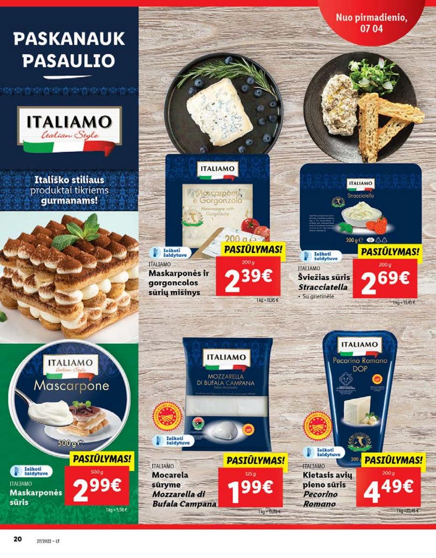Lidl maisto prekių pasiūlymai akcijos nuo 
  2022-07-04 iki 
  2022-07-10 | Leidinukas.lt puslapis 20