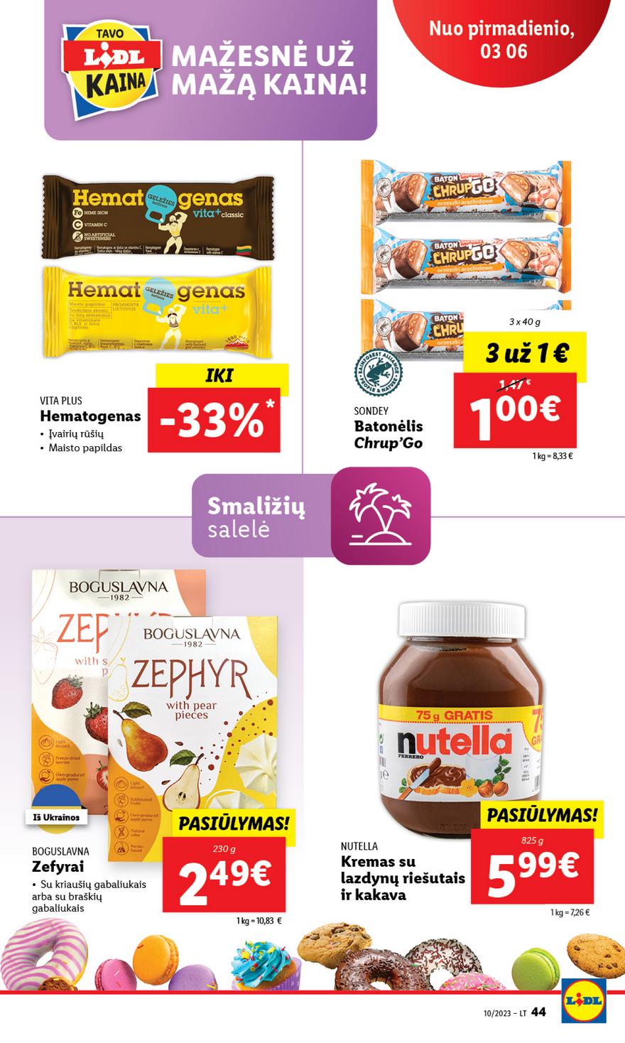 Lidl pasiūlymai akcijos nuo 
  2023-03-03 iki 
  2023-03-12 | Leidinukas.lt puslapis 44