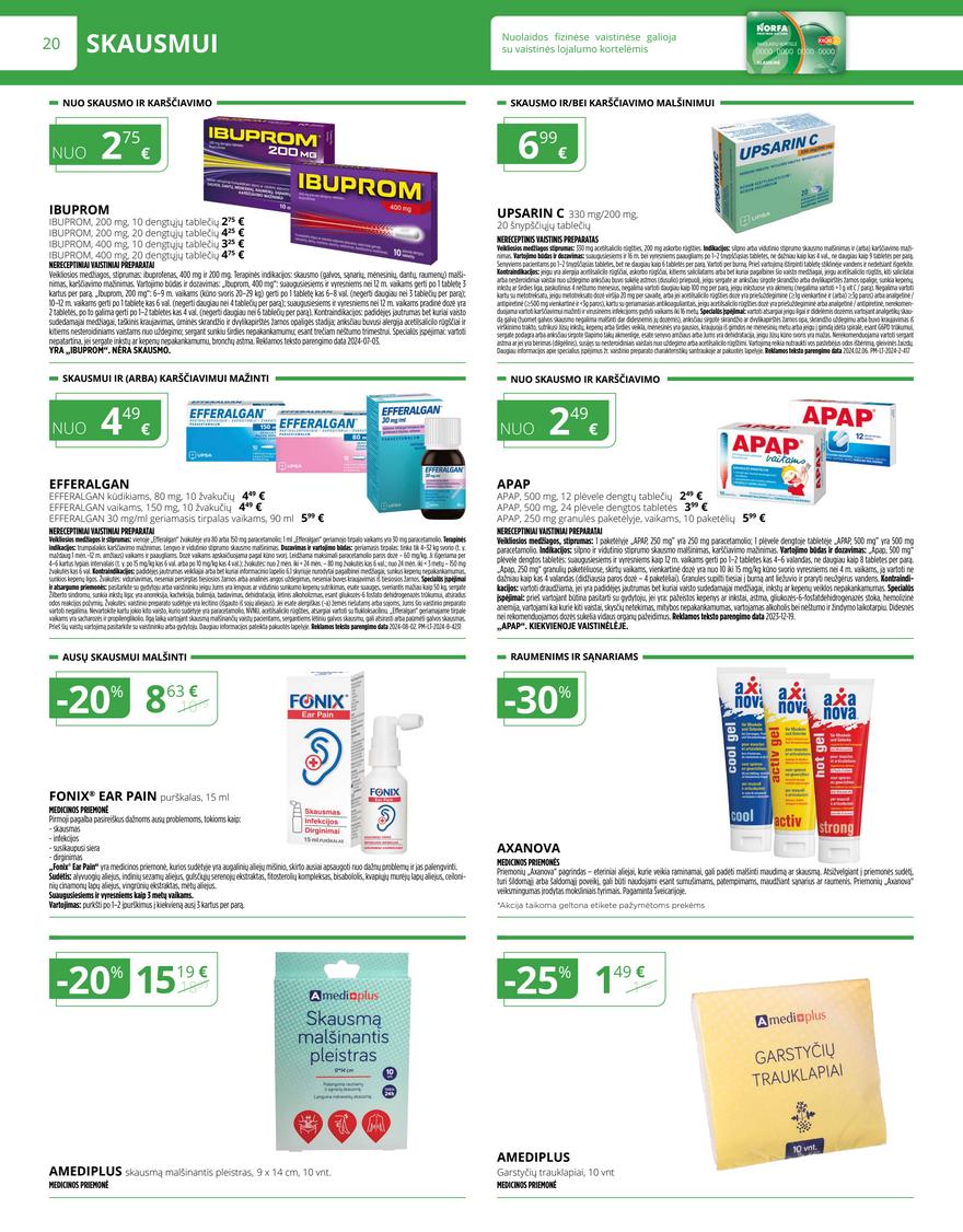 Norfos vaistinės leidinys akcijos nuo 
  2024-11-02 iki 
  2024-11-30 | Leidinukas.lt puslapis 20