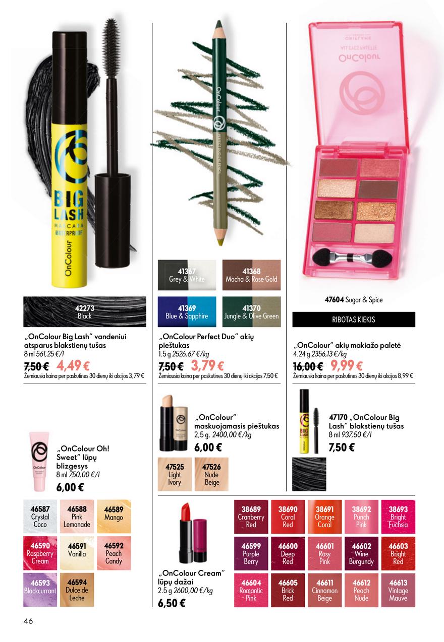Oriflame katalogas akcijos nuo 
  2026-07-15 iki 
  2026-08-04 | Leidinukas.lt puslapis 46