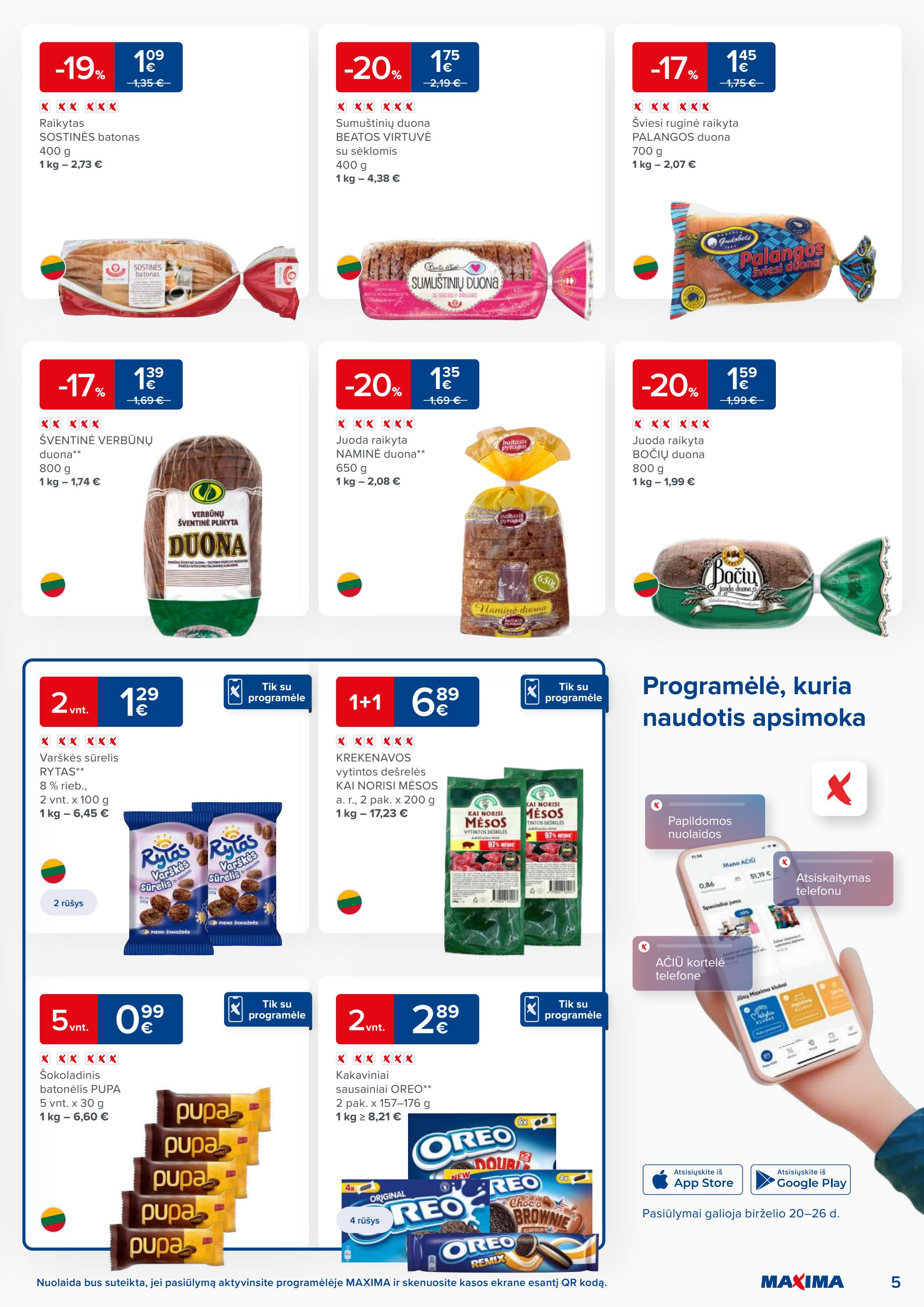 Maxima kaininis leidinys akcijos nuo 
  2023-06-20 iki 
  2023-06-26 | Leidinukas.lt puslapis 5