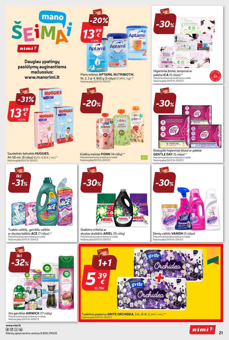 Rimi savaitinis leidinys akcijos nuo 
  2024-01-30 iki 
  2024-02-05 | Leidinukas.lt puslapis 21