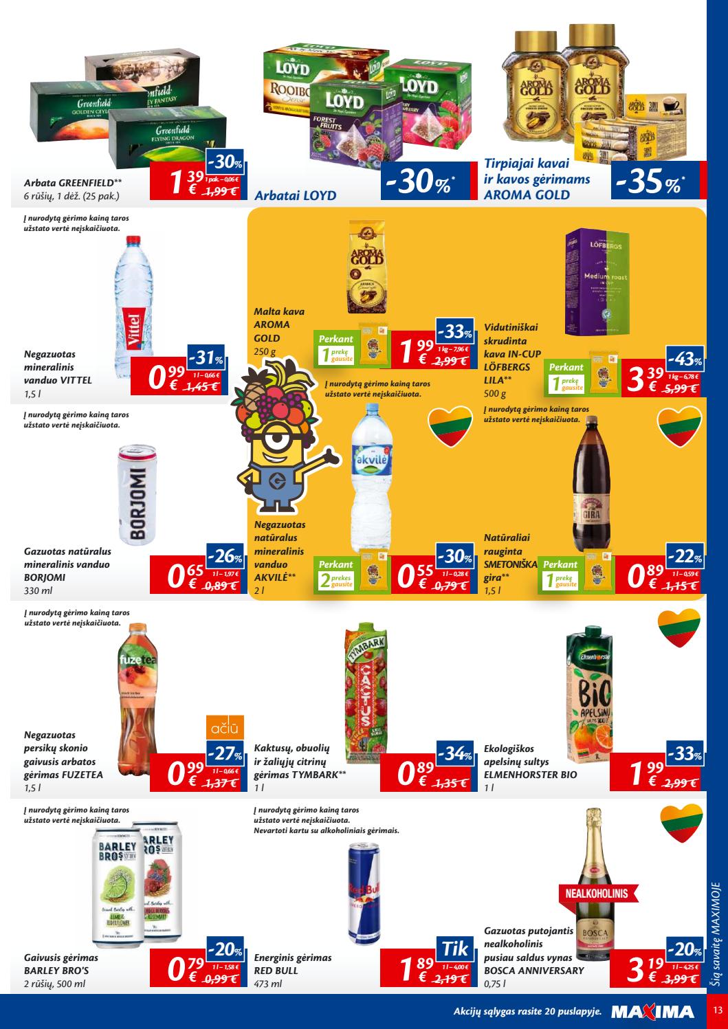 Maxima kaininis leidinys akcijos nuo 
  2019-09-03 iki 
  2019-09-09 | Leidinukas.lt puslapis 13