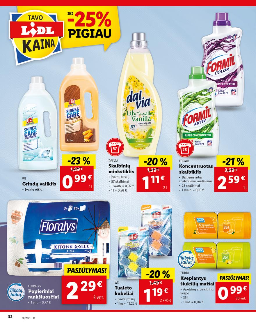 Lidl maisto prekių pasiūlymai akcijos nuo 
  2021-09-06 iki 
  2021-09-12 | Leidinukas.lt puslapis 32