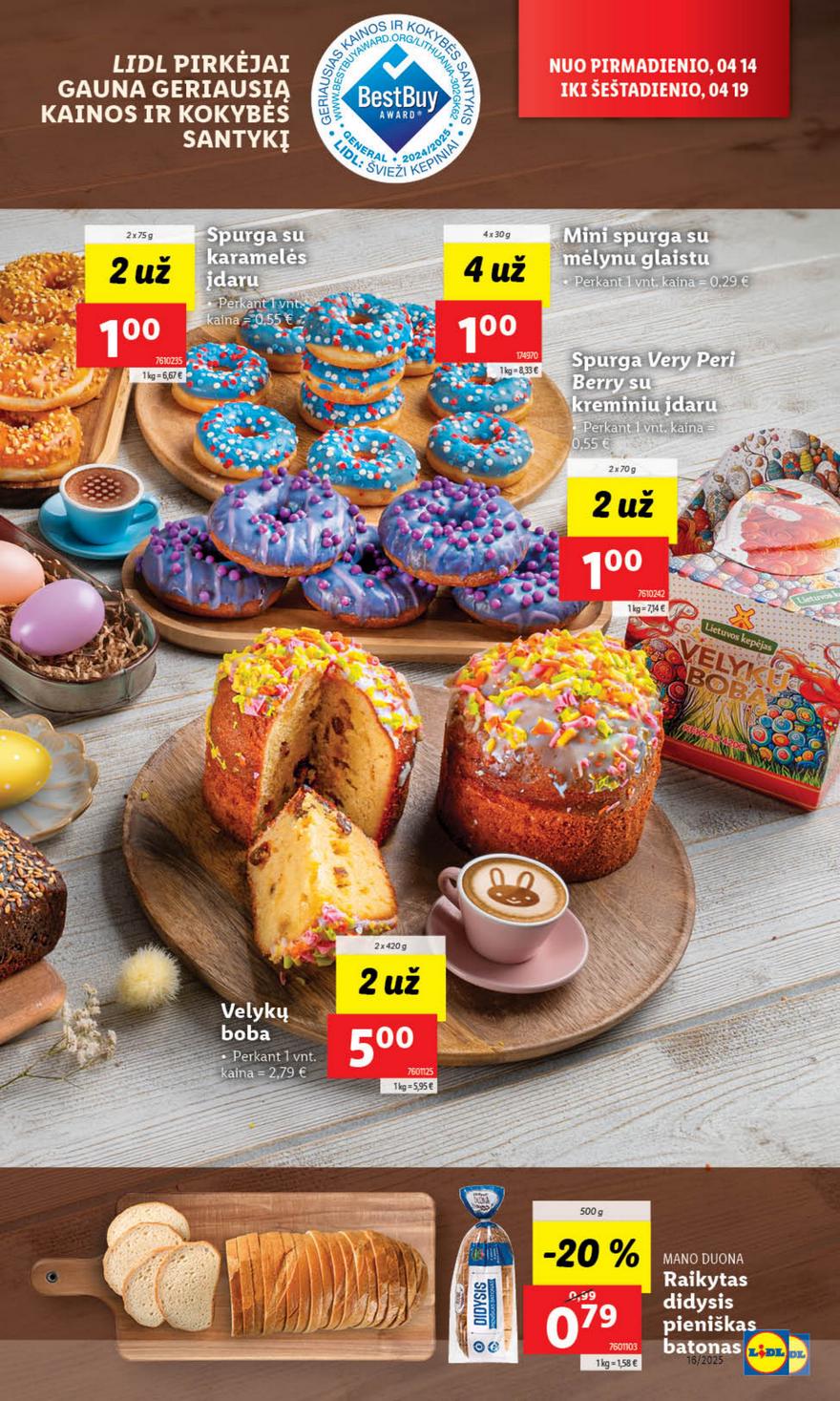 Lidl leidinys akcijos nuo 
  2025-04-14 iki 
  2025-04-19 | Leidinukas.lt puslapis 5