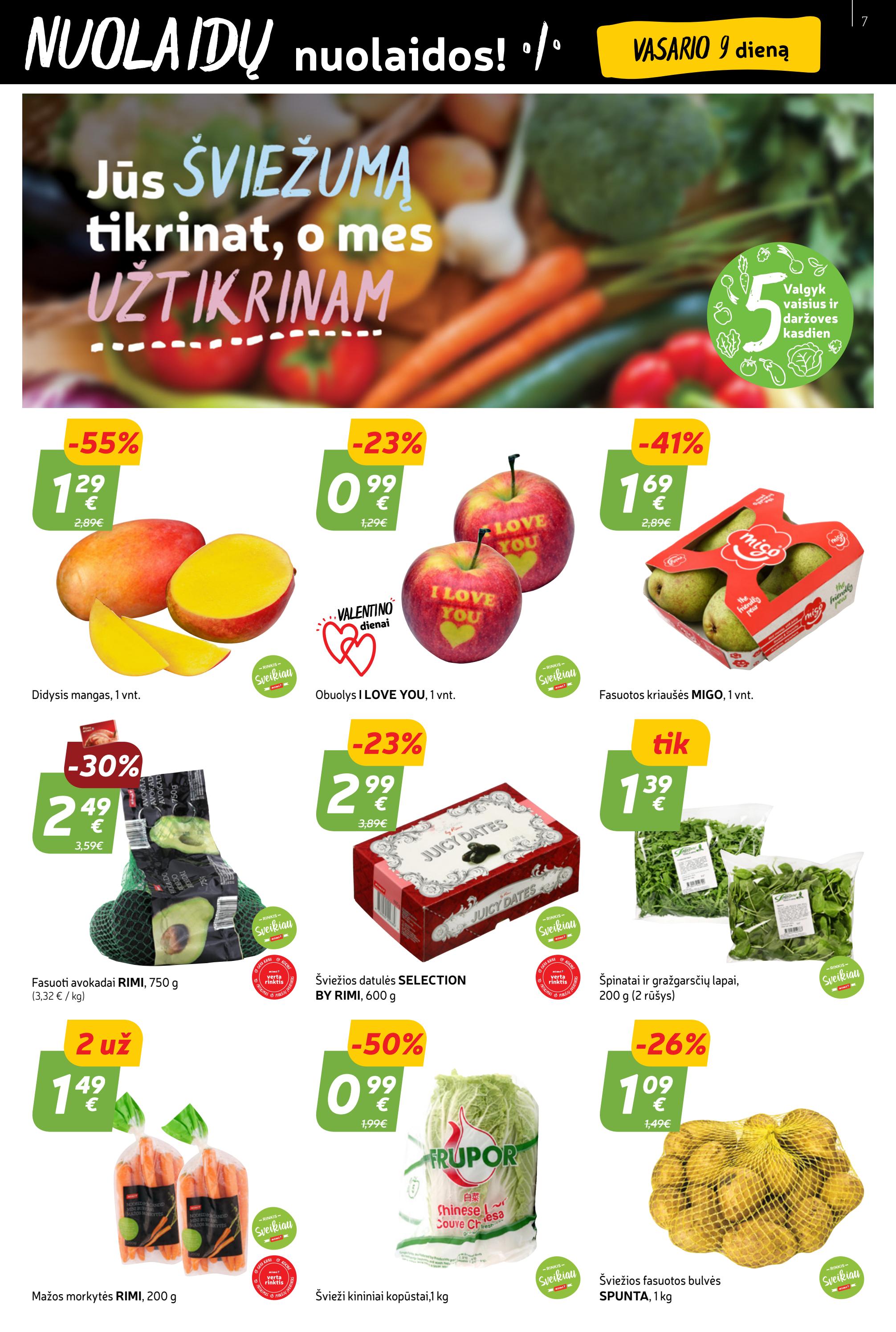Rimi savaitinis leidinys akcijos nuo 
  2023-02-07 iki 
  2023-02-13 | Leidinukas.lt puslapis 7