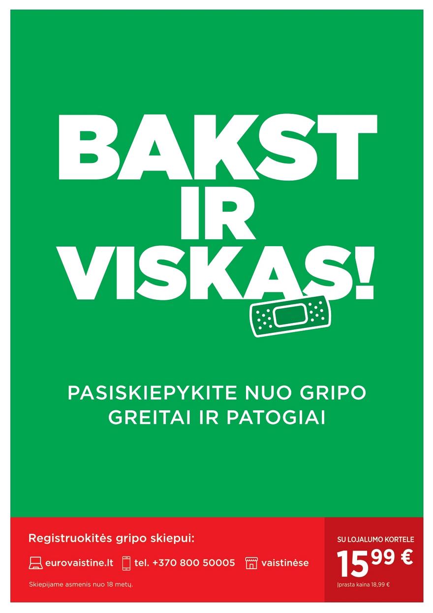 Euro vaistinė katalogas akcijos nuo 
  2025-12-01 iki 
  2025-12-31 | Leidinukas.lt puslapis 38