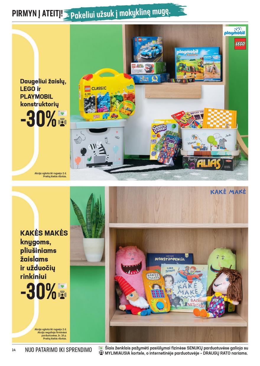 Mokyklinės prekės senukuose akcijos nuo 
  2021-08-04 iki 
  2021-09-01 | Leidinukas.lt puslapis 14