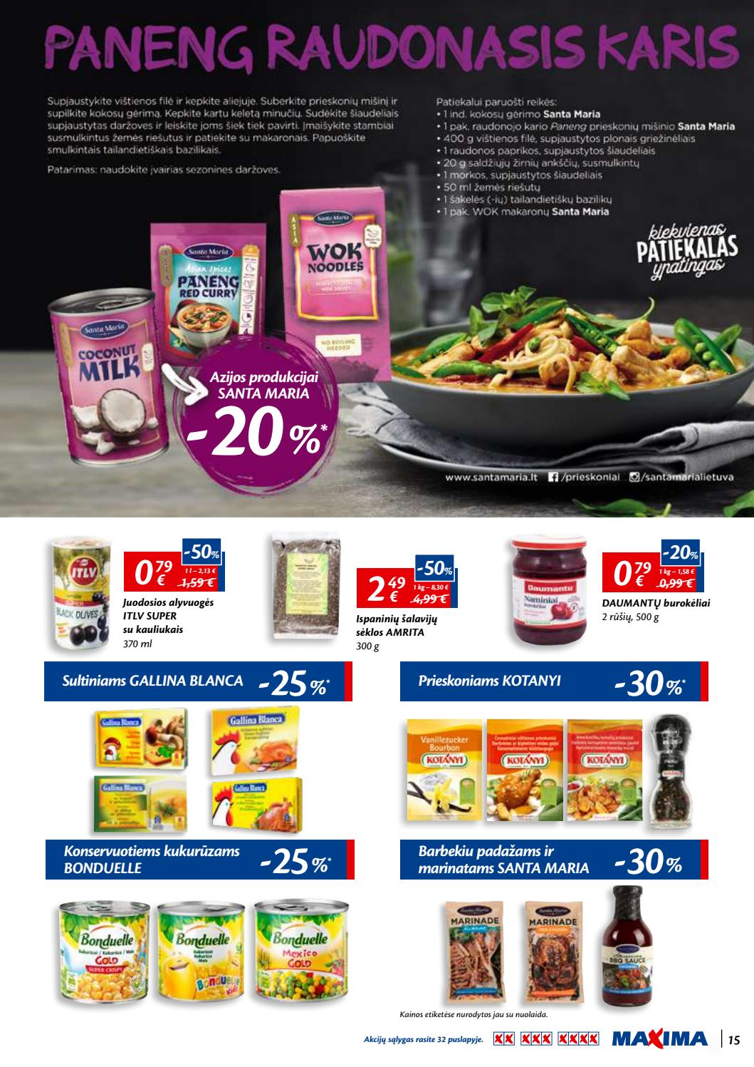 Maxima kaininis leidinys akcijos nuo 
  2019-06-06 iki 
  2019-06-19 | Leidinukas.lt puslapis 15