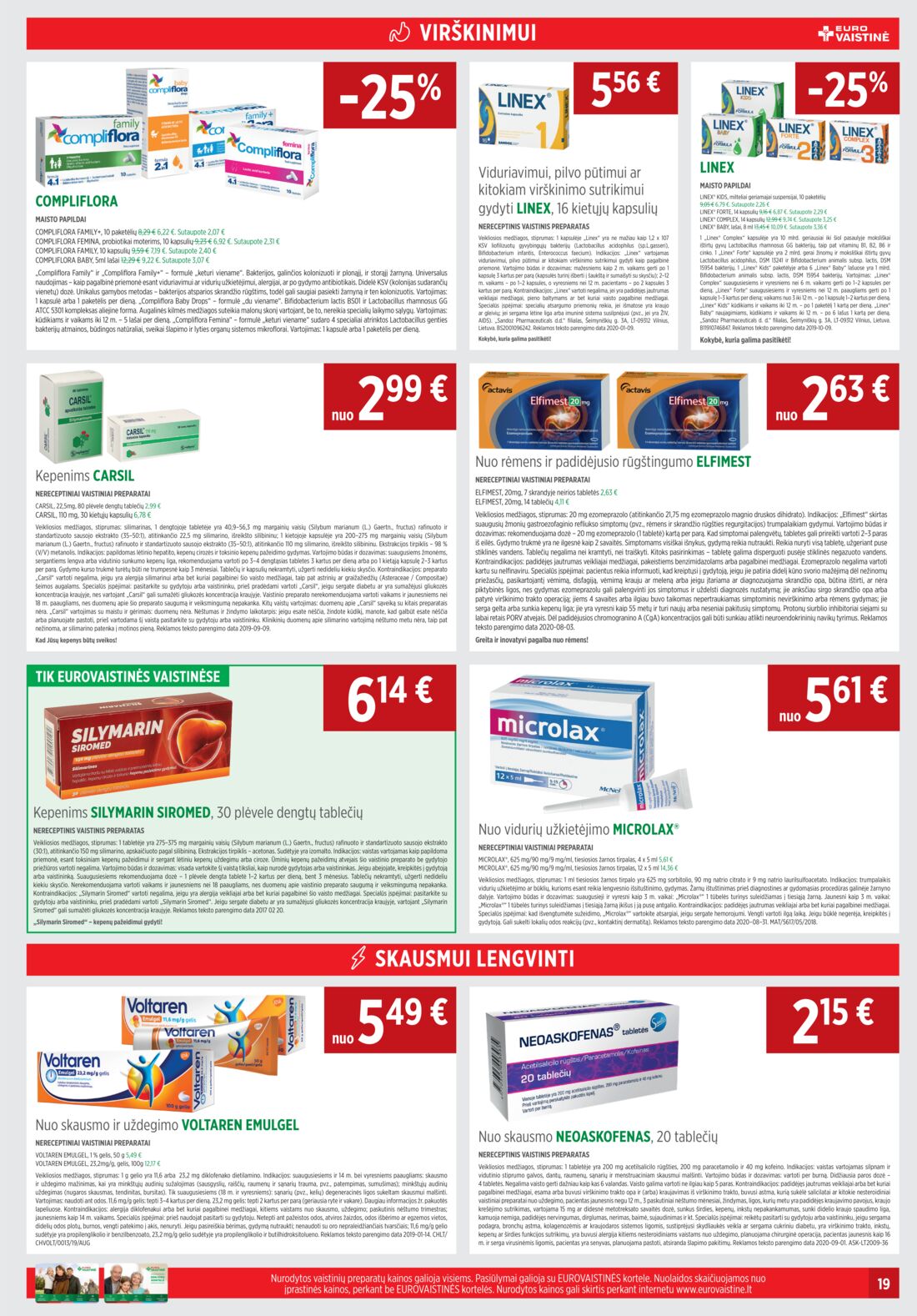 Euro vaistinė leidinys akcijos nuo 
  2020-10-01 iki 
  2020-10-31 | Leidinukas.lt puslapis 19