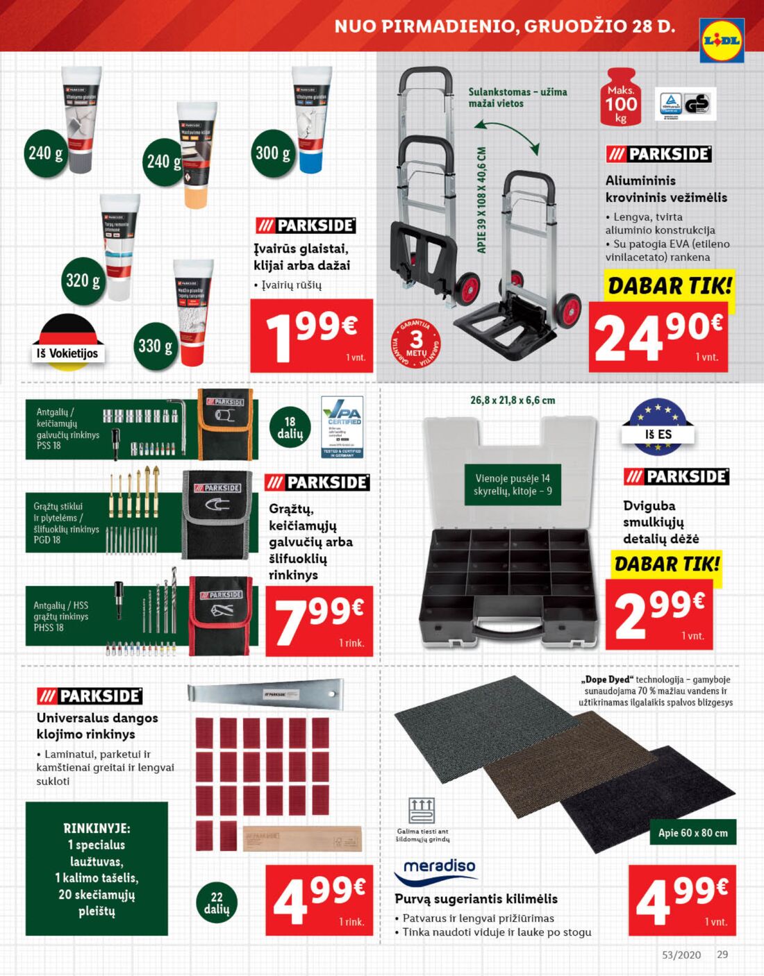 Lidl savaitinis leidinys akcijos nuo 
  2020-12-28 iki 
  2021-01-03 | Leidinukas.lt puslapis 29