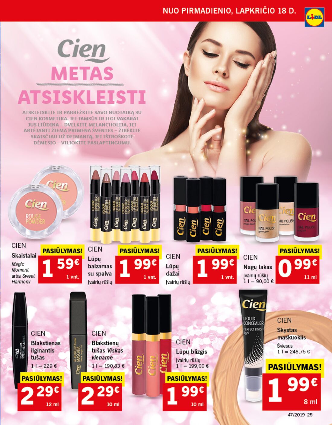 Lidl savaitinis leidinys akcijos nuo 
  2019-11-18 iki 
  2019-11-24 | Leidinukas.lt puslapis 25