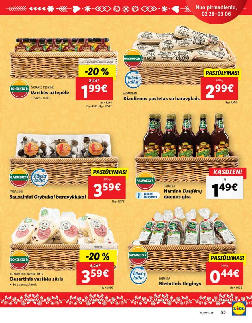 Ldil maisto leidinys akcijos nuo 
  2022-02-28 iki 
  2022-03-06 | Leidinukas.lt puslapis 23