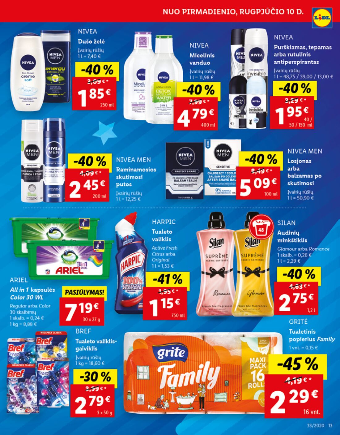 Lidl savaitinis leidinys akcijos nuo 
  2020-08-10 iki 
  2020-08-16 | Leidinukas.lt puslapis 13