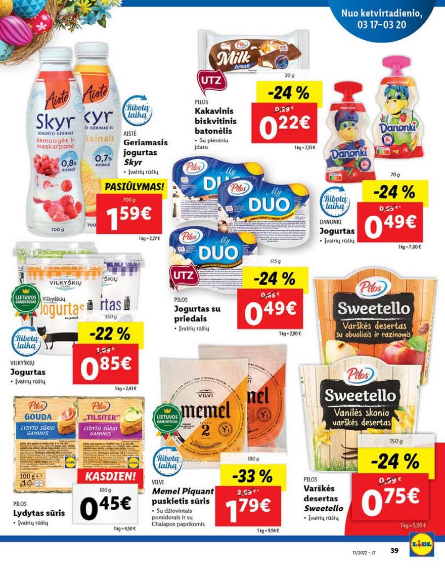Ldil maisto leidinys akcijos nuo 
  2022-03-14 iki 
  2022-03-20 | Leidinukas.lt puslapis 39