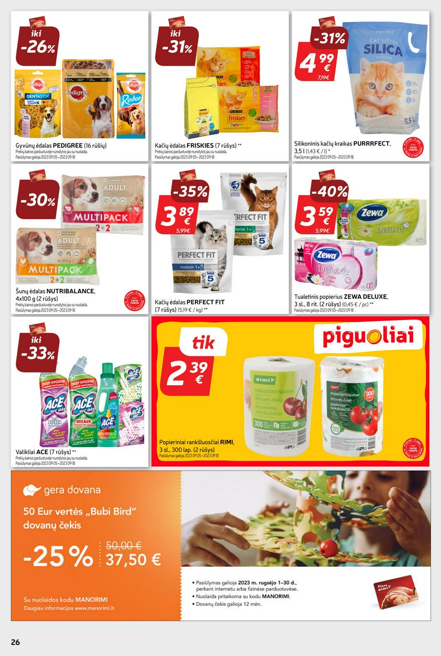 Rimi savaitinis leidinys akcijos nuo 
  2023-09-05 iki 
  2023-09-11 | Leidinukas.lt puslapis 26