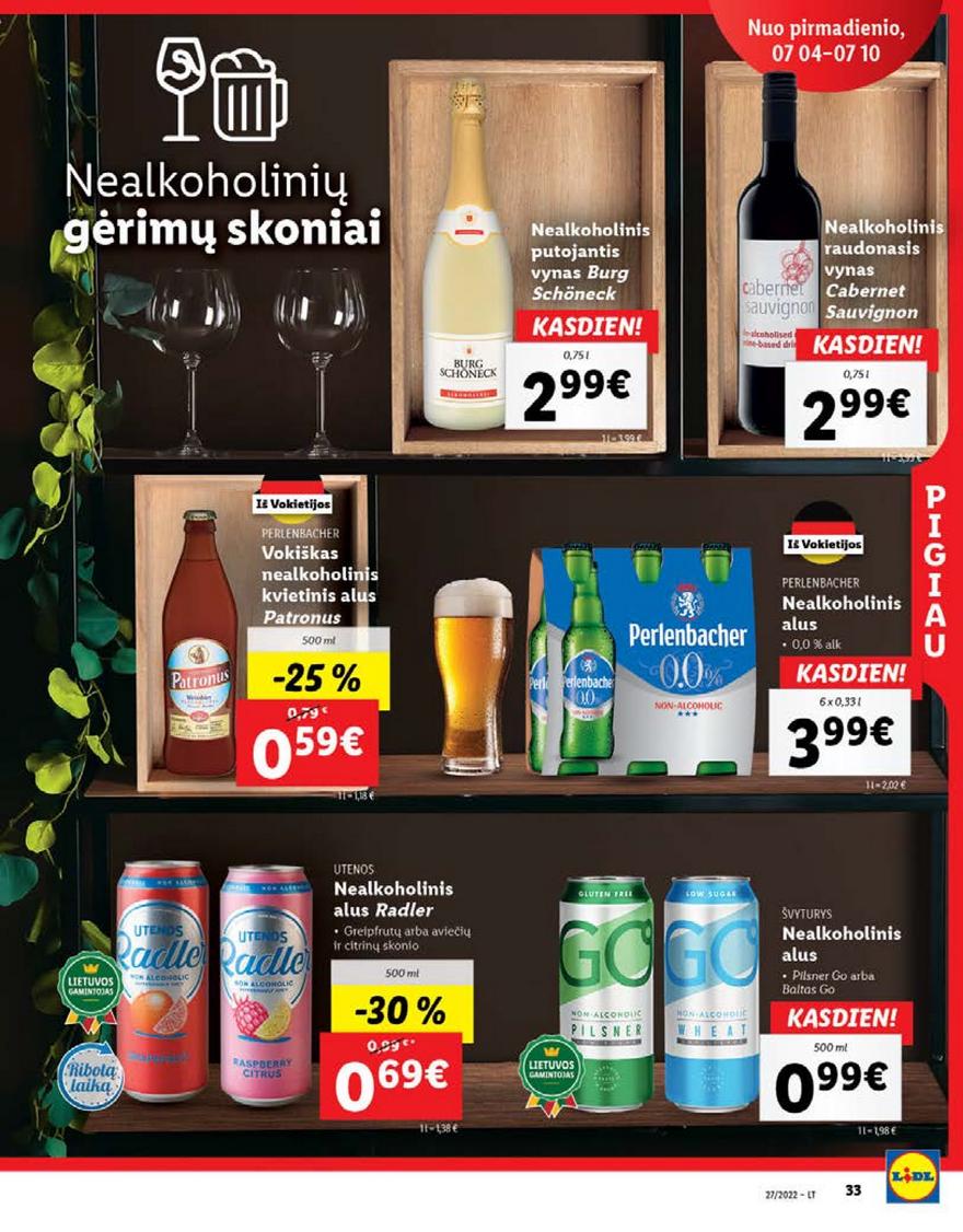 Lidl maisto prekių pasiūlymai akcijos nuo 
  2022-07-04 iki 
  2022-07-10 | Leidinukas.lt puslapis 33