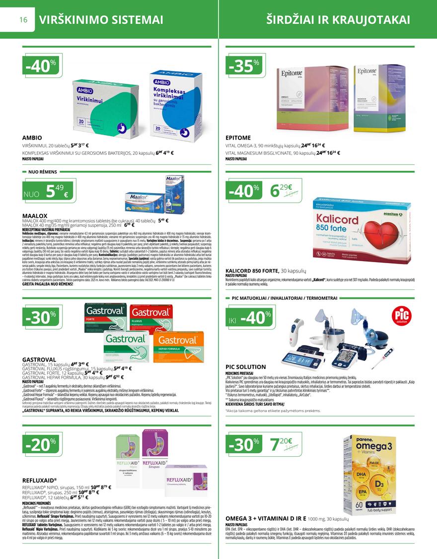 Norfos vaistinės leidinys akcijos nuo 
  2025-05-01 iki 
  2025-05-31 | Leidinukas.lt puslapis 16