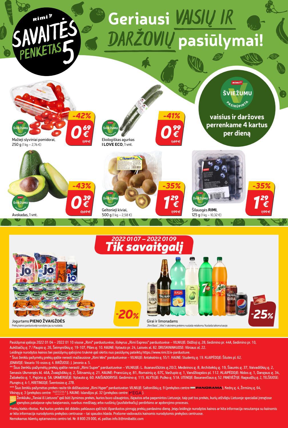Rimi savaitinis leidinys akcijos nuo 
  2022-01-04 iki 
  2022-01-10 | Leidinukas.lt puslapis 24