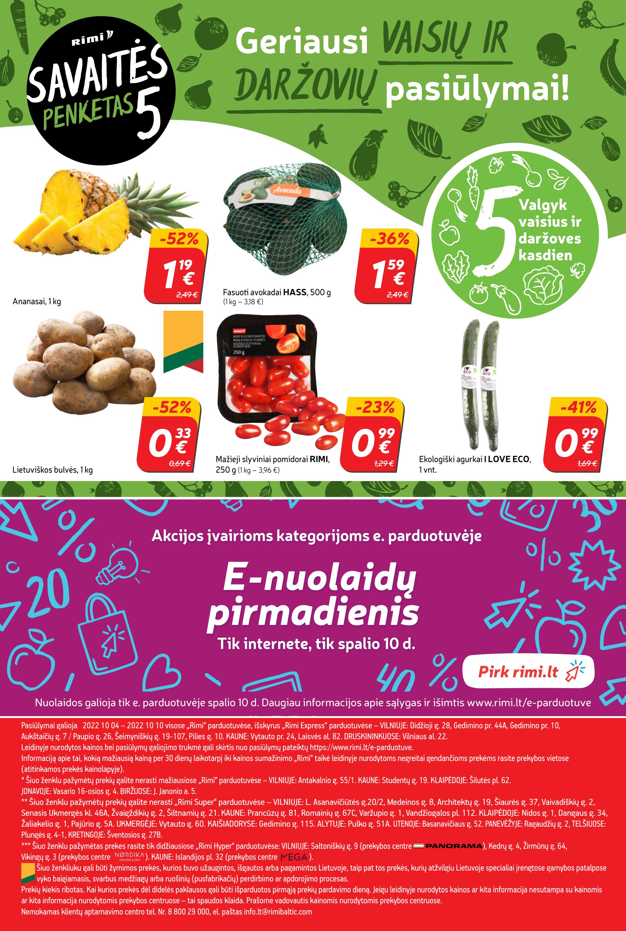 Rimi savaitinis leidinys akcijos nuo 
  2022-10-04 iki 
  2022-10-10 | Leidinukas.lt puslapis 23