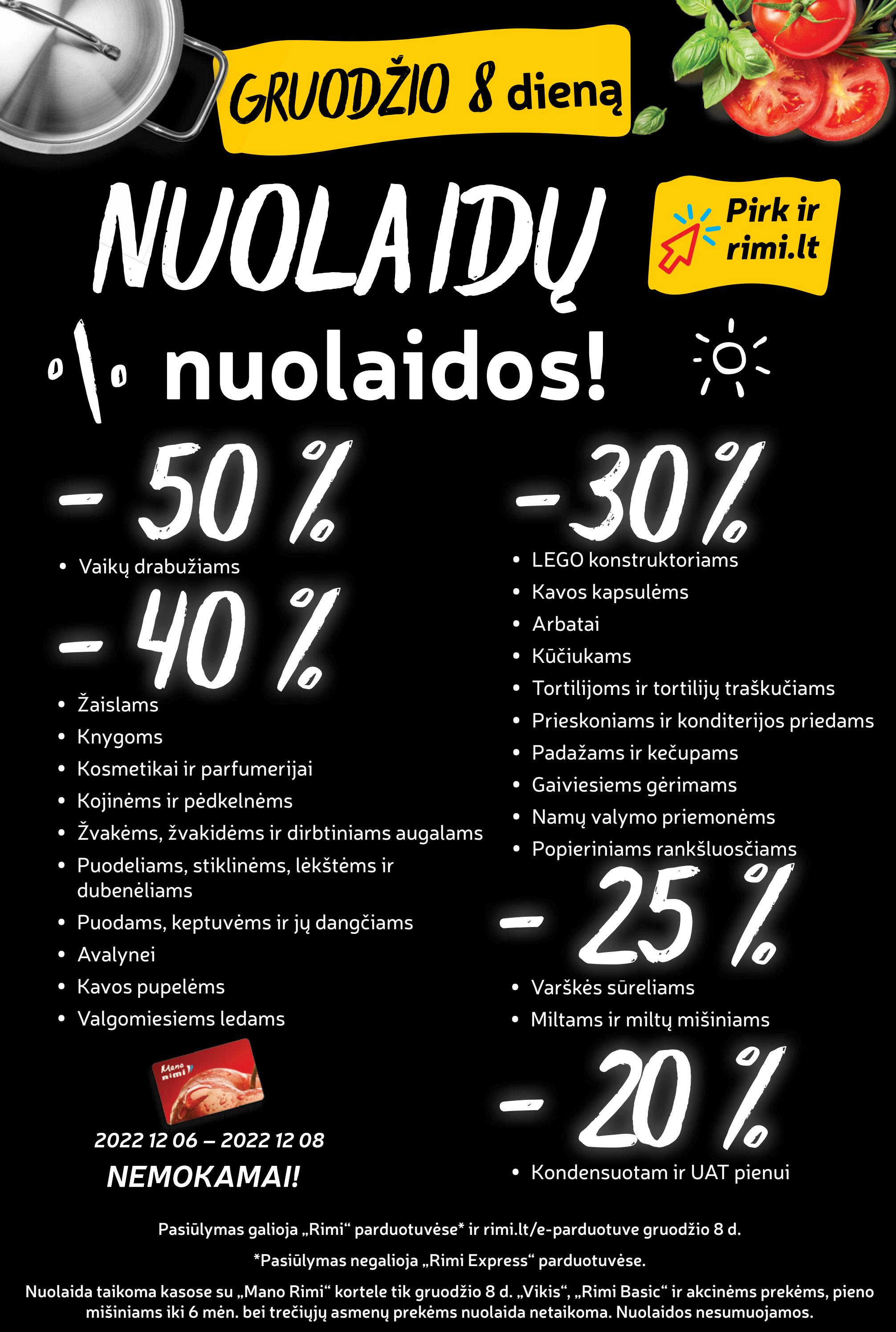 Rimi savaitinis leidinys akcijos nuo 
  2022-12-06 iki 
  2022-12-12 | Leidinukas.lt puslapis 32