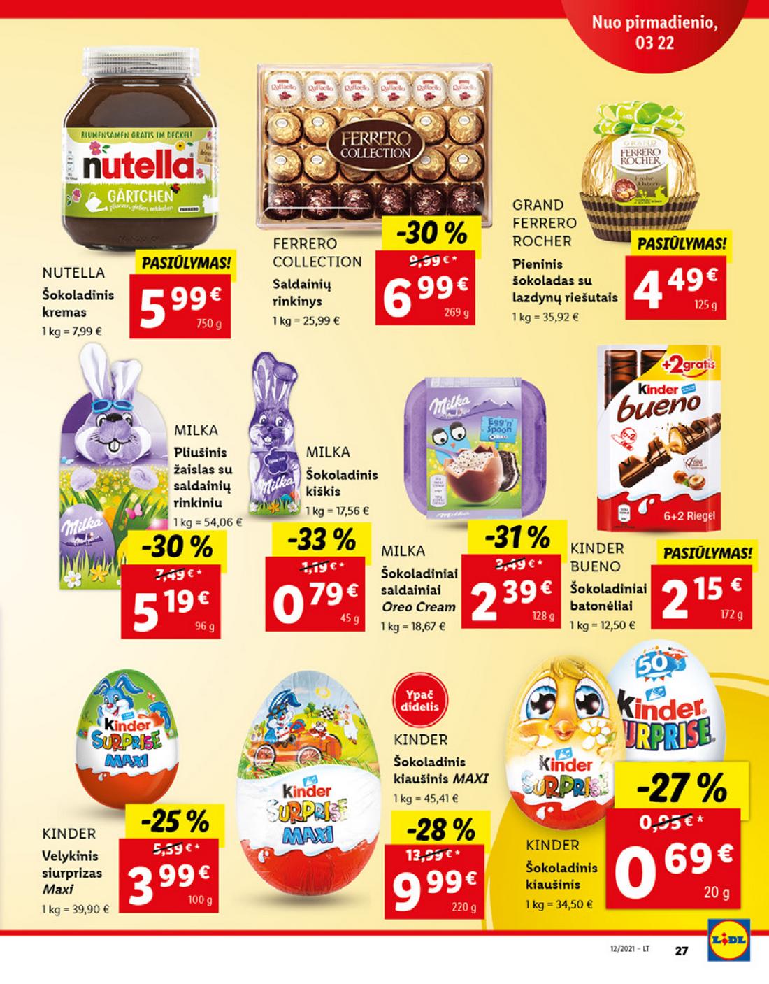 Lidl maisto prekių pasiūlymai akcijos nuo 
  2021-03-22 iki 
  2021-03-28 | Leidinukas.lt puslapis 27